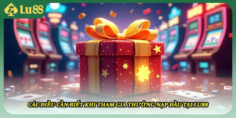 Các điều cần biết khi tham gia thưởng nạp đầu tại LU88